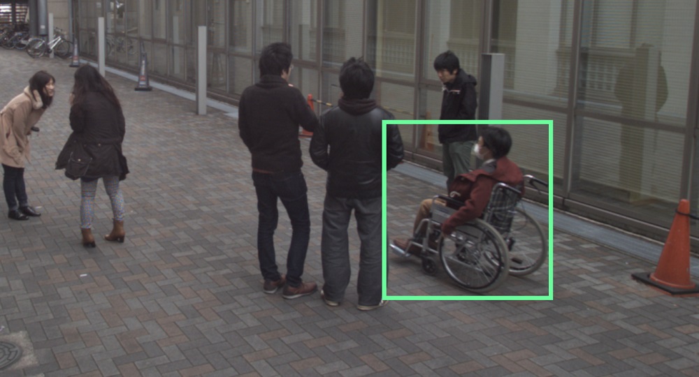 Detection of wheelchairs from surveillance camera images